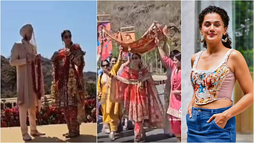 ಮದುವೆ ವಿಷಯ ಮುಚ್ಚಿಟ್ಟಿದ್ದ ತಾಪ್ಸಿ ಪನ್ನು; ವಿಡಿಯೋ ಲೀಕ್ನಿಂದ ರಹಸ್ಯ ಬಯಲು