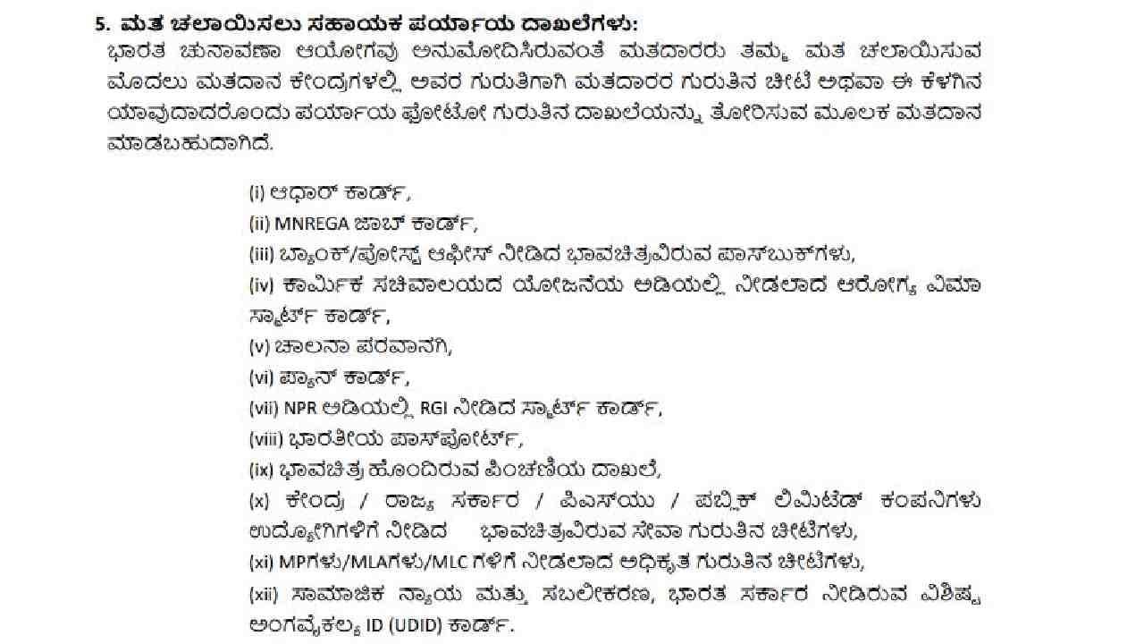 lok sabha election 2024 phase 2 polls voting in Karnataka on 26h April Don't have a Voter ID card You can still vote for lok sabha if you have these documents