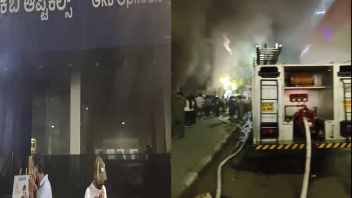 ಬೆಂಗಳೂರು: ಚರ್ಚ್ ಸ್ಟ್ರೀಟ್ನ ಕಟ್ಟಡವೊಂದರಲ್ಲಿ ಬೆಂಕಿ ಅವಘಡ ಬೆಂಗಳೂರು: ಚರ್ಚ್ ಸ್ಟ್ರೀಟ್ನ ಕಟ್ಟಡವೊಂದರಲ್ಲಿ ಬೆಂಕಿ ಅವಘಡ