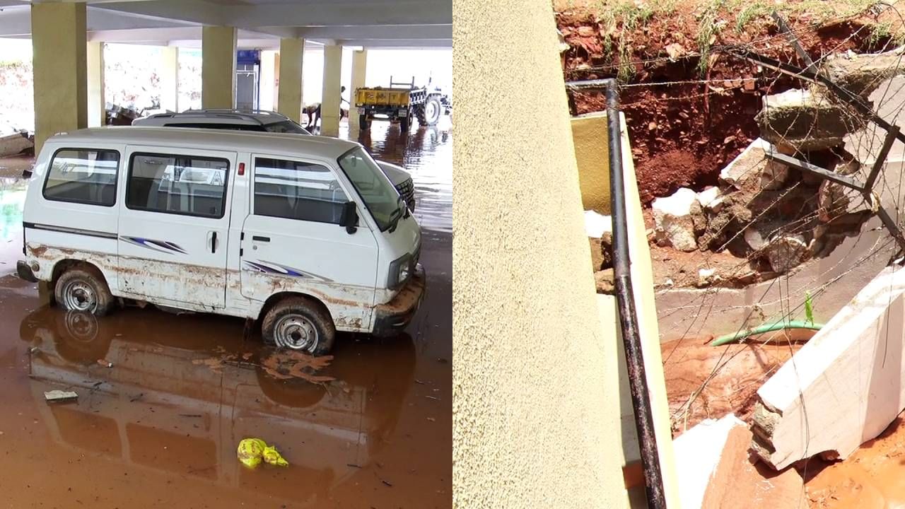 ಭಾರಿ ಮಳೆ: ಹುಬ್ಬಳ್ಳಿಯಲ್ಲಿ 40 ಬೈಕ್ಗಳು ಜಲಾವೃತ, ಚಾಮರಾಜನಗರದಲ್ಲಿ ಬಾಳೆ ಬೆಳೆ ನಾಶ ಭಾರಿ ಮಳೆ: ಹುಬ್ಬಳ್ಳಿಯಲ್ಲಿ 40 ಬೈಕ್ಗಳು ಜಲಾವೃತ, ಚಾಮರಾಜನಗರದಲ್ಲಿ ಬಾಳೆ ಬೆಳೆ ನಾಶ