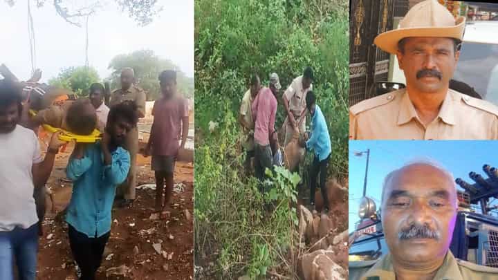 ಕೆಸರಿನಲ್ಲಿ ಮುಳುಗಿ ಸಾವು ಬದುಕಿನ ನಡುವೆ ಹೋರಾಡ್ತಿದ್ದ ವ್ಯಕ್ತಿ ರಕ್ಷಿಸಿದ ಪೊಲೀಸರು ಕೆಸರಿನಲ್ಲಿ ಮುಳುಗಿ ಸಾವು ಬದುಕಿನ ನಡುವೆ ಹೋರಾಡ್ತಿದ್ದ ವ್ಯಕ್ತಿ ರಕ್ಷಿಸಿದ ಪೊಲೀಸರು