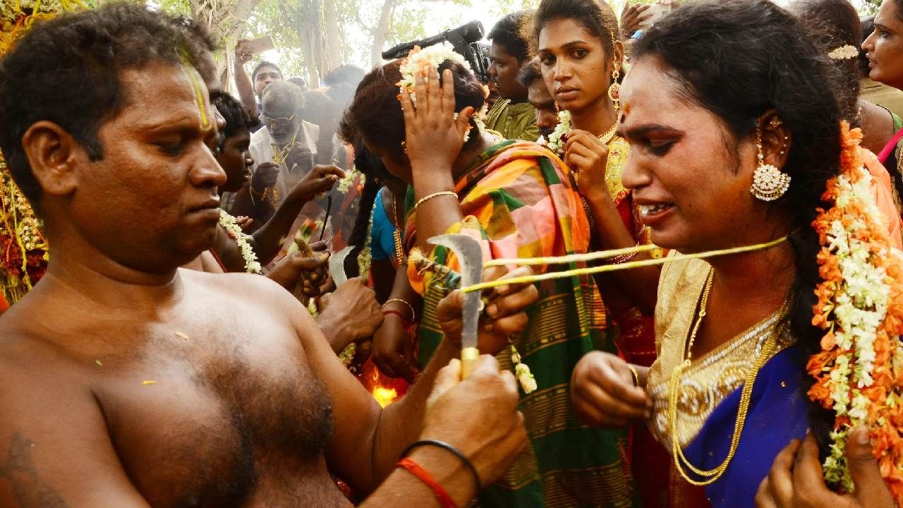 koovagam Koothandavar Festival transgender get married and widow tamil nadu