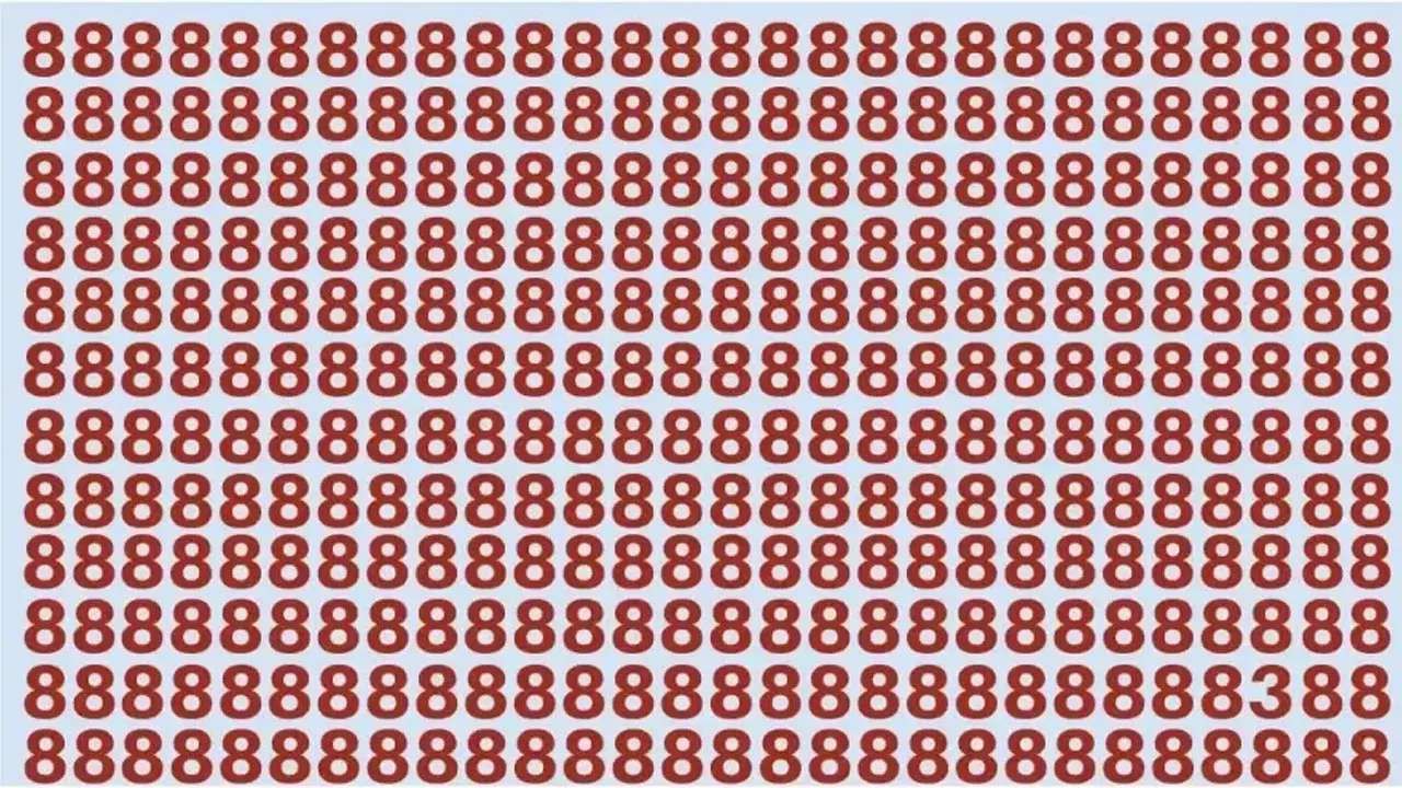 Optical Illusions: 8ರ ಮಧ್ಯೆ ಅಡಗಿರುವ ಸಂಖ್ಯೆ 3ರನ್ನು ಪತ್ತೆ ಹಚ್ಚಿ