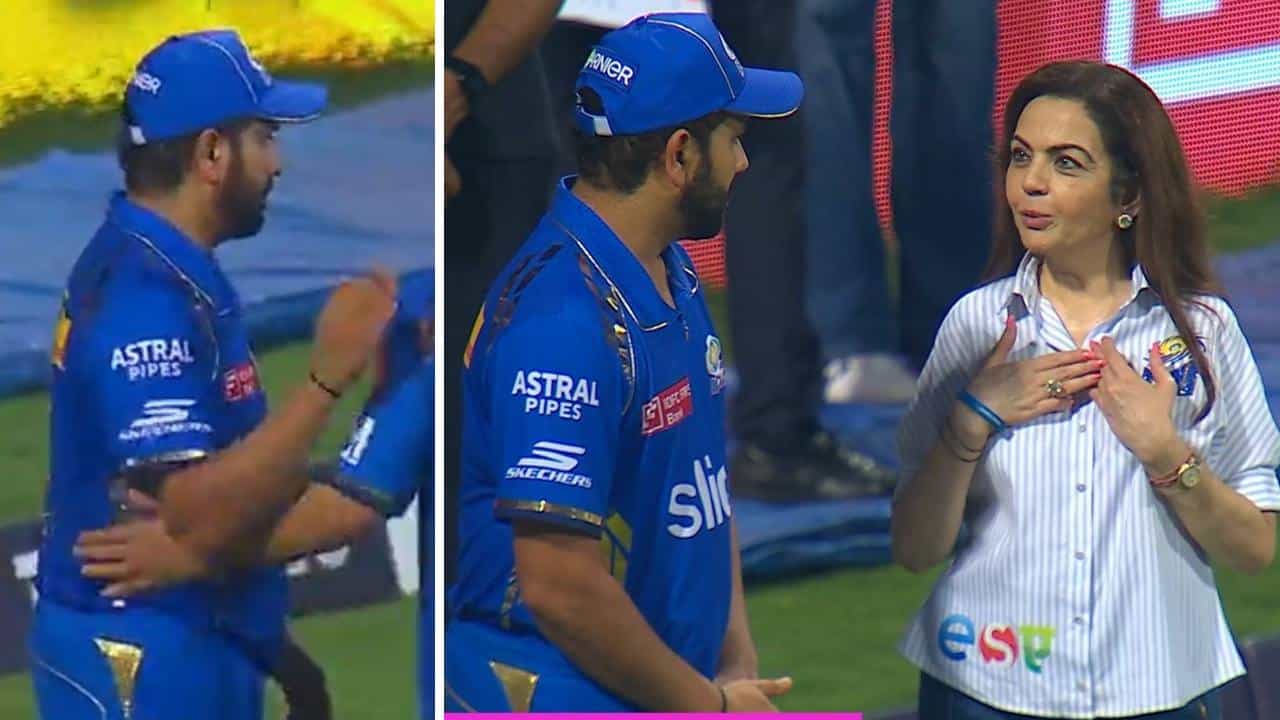 IPL 2024: ನೀತಾ ಅಂಬಾನಿ ಜೊತೆ ರೋಹಿತ್ ಶರ್ಮಾ ಸುದೀರ್ಘ ಮಾತುಕತೆ: ಆರ್ಸಿಬಿ ಸೇರುವುದು ಬಹುತೇಕ ಖಚಿತ? IPL 2024: ನೀತಾ ಅಂಬಾನಿ ಜೊತೆ ರೋಹಿತ್ ಶರ್ಮಾ ಸುದೀರ್ಘ ಮಾತುಕತೆ: ಆರ್ಸಿಬಿ ಸೇರುವುದು ಬಹುತೇಕ ಖಚಿತ?