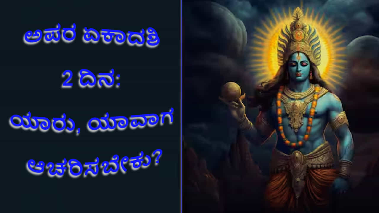 Apara Ekadashi 2024: ಜ್ಯೇಷ್ಠ ಮಾಸದಲ್ಲಿ ಅಪರ ಏಕಾದಶಿ 2 ದಿನ: ಯಾರು, ಯಾವಾಗ ಆಚರಿಸಬೇಕು? ಇಲ್ಲಿದೆ ಸ್ಪಷ್ಟ ಮಾಹಿತಿ Apara Ekadashi 2024: ಜ್ಯೇಷ್ಠ ಮಾಸದಲ್ಲಿ ಅಪರ ಏಕಾದಶಿ 2 ದಿನ: ಯಾರು, ಯಾವಾಗ ಆಚರಿಸಬೇಕು? ಇಲ್ಲಿದೆ ಸ್ಪಷ್ಟ ಮಾಹಿತಿ