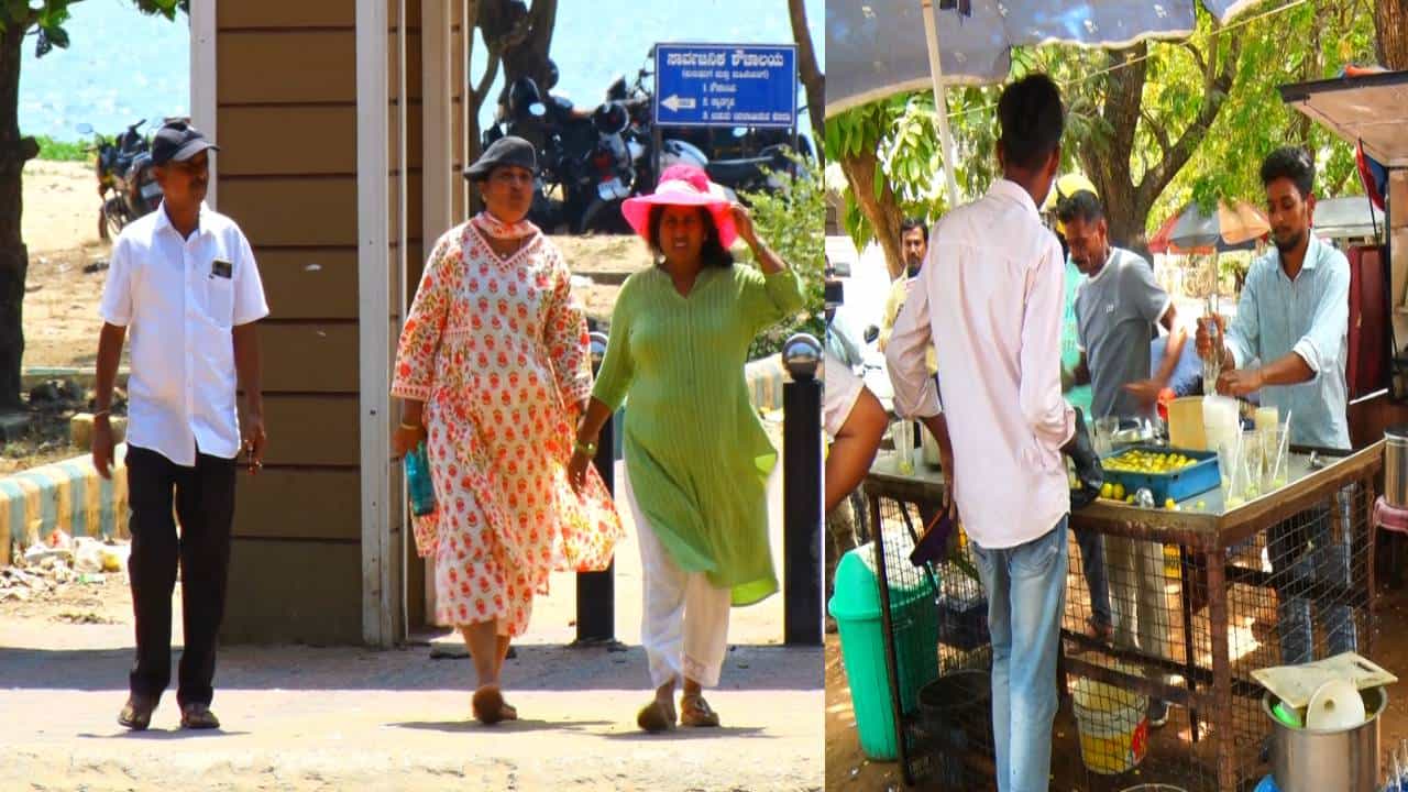 ಬಿಸಲಿನ ಬೇಗೆಗೆ ತತ್ತರಿಸಿದ ಕಾರವಾರದ ಜನ; ತಂಪು ಪಾನೀಯಗಳಿಗೆ ಭಾರಿ ಡಿಮ್ಯಾಂಡ್ ಬಿಸಲಿನ ಬೇಗೆಗೆ ತತ್ತರಿಸಿದ ಕಾರವಾರದ ಜನ; ತಂಪು ಪಾನೀಯಗಳಿಗೆ ಭಾರಿ ಡಿಮ್ಯಾಂಡ್
