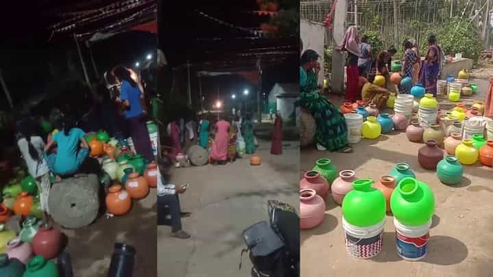 ತಡರಾತ್ರಿವರೆಗೂ ಕಾದು ನೀರು ತುಂಬಿಸಿಕೊಳ್ಳುವ ಸ್ಥಿತಿ; ಚಿಕ್ಕಮಗಳೂರು ಜಿಲ್ಲಾಡಳಿತ ವಿರುದ್ಧ ಜನರ ಆಕ್ರೋಶ ತಡರಾತ್ರಿವರೆಗೂ ಕಾದು ನೀರು ತುಂಬಿಸಿಕೊಳ್ಳುವ ಸ್ಥಿತಿ; ಚಿಕ್ಕಮಗಳೂರು ಜಿಲ್ಲಾಡಳಿತ ವಿರುದ್ಧ ಜನರ ಆಕ್ರೋಶ