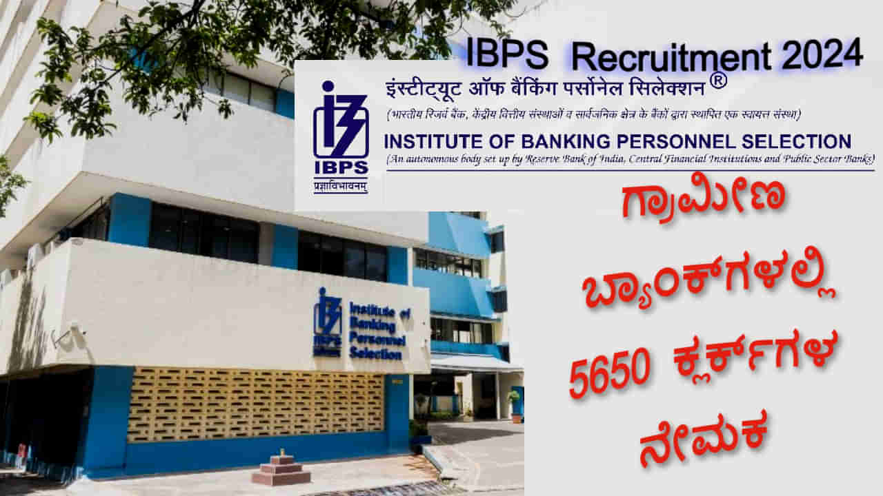 Gramin Bank Clerks Recruitment 2024 -ಗ್ರಾಮೀಣ ಬ್ಯಾಂಕ್ ಕ್ಲರ್ಕ್‌ ನೇಮಕ, 5650 ಹುದ್ದೆಗಳು ಖಾಲಿ, ಆನ್​​ಲೈನ್​​​ನಲ್ಲಿ ಅರ್ಜಿ ಸಲ್ಲಿಸಿ