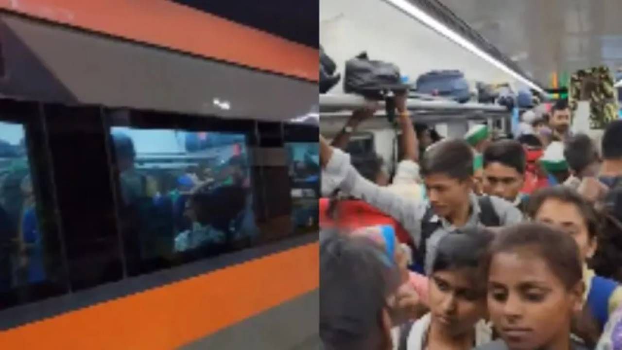 ಪ್ರೀಮಿಯಂ ವಂದೇ ಭಾರತ್ ರೈಲಿನಲ್ಲಿ ಕಾಲಿಡಲು ಜಾಗವಿಲ್ಲ, ಜನವೋ ಜನ ಪ್ರೀಮಿಯಂ ವಂದೇ ಭಾರತ್ ರೈಲಿನಲ್ಲಿ ಕಾಲಿಡಲು ಜಾಗವಿಲ್ಲ, ಜನವೋ ಜನ