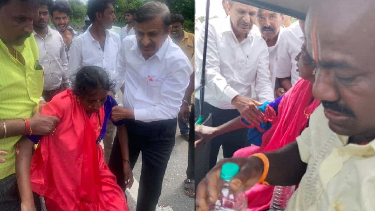 ಗಾಯಗೊಂಡವರಿಗೆ ರಸ್ತೆಯಲ್ಲೇ ಚಿಕಿತ್ಸೆ, ಮತ್ತೊಮ್ಮೆ ಜನರ ಹೃದಯ ಗೆದ್ದ ಡಾಕ್ಟರ್ ಮಂಜುನಾಥ್ ಗಾಯಗೊಂಡವರಿಗೆ ರಸ್ತೆಯಲ್ಲೇ ಚಿಕಿತ್ಸೆ, ಮತ್ತೊಮ್ಮೆ ಜನರ ಹೃದಯ ಗೆದ್ದ ಡಾಕ್ಟರ್ ಮಂಜುನಾಥ್