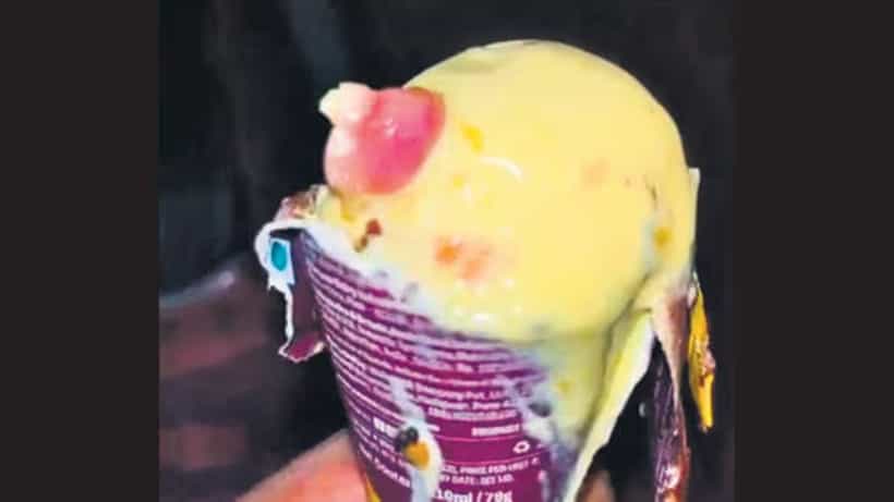 ಐಸ್ಕ್ರೀಂನಲ್ಲಿ ಮಾನವನ ಬೆರಳು ಪತ್ತೆ ಪ್ರಕರಣ, ಕಂಪನಿಯ ಪರವಾನಗಿ ರದ್ದು