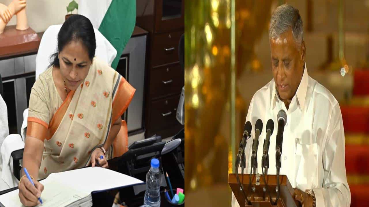 ಇಂದು(ಜೂ.11) ನರೇಂದ್ರ ಮೋದಿ ಸಂಪುಟದಲ್ಲಿ ಕರ್ನಾಟಕದ ಜೋಶಿ, ಶೋಭಾ, ಎಚ್ಡಿಕೆ, ಸೋಮಣ್ಣ ಸೇರಿ ನಾಲ್ವರು ಇಂದು(ಮಂಗಳವಾರ) ಅಧಿಕಾರ ವಹಿಸಿಕೊಂಡರು.