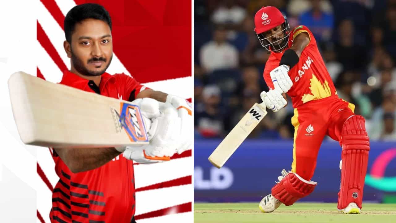 T20 World Cup 2024: ಕೆನಡಾ ಪರ ಅಬ್ಬರಿಸಿದ ದಾವಣಗೆರೆ ಹುಡುಗ T20 World Cup 2024: ಕೆನಡಾ ಪರ ಅಬ್ಬರಿಸಿದ ದಾವಣಗೆರೆ ಹುಡುಗ