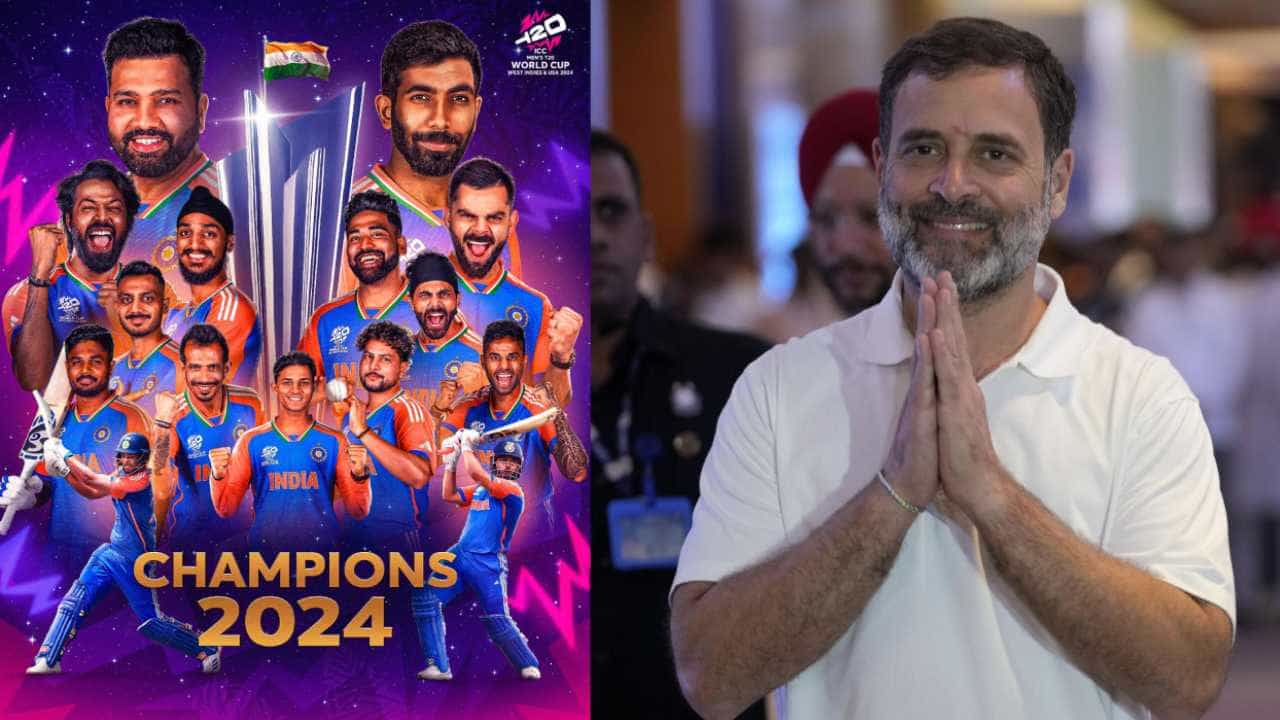 T20 World Cup: ಟೀಮ್ ಇಂಡಿಯಾಗೆ ಶುಭ ಕೋರಿದ ರಾಹುಲ್ ಗಾಂಧಿ T20 World Cup: ಟೀಮ್ ಇಂಡಿಯಾಗೆ ಶುಭ ಕೋರಿದ ರಾಹುಲ್ ಗಾಂಧಿ