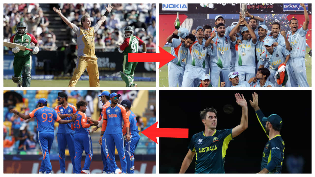 T20 World Cup 2024: ಪ್ಯಾಟ್ ಕಮ್ಮಿನ್ಸ್ಗೆ ಹ್ಯಾಟ್ರಿಕ್ ವಿಕೆಟ್; ಭಾರತಕ್ಕೆ ಈ ಸಲ ಕಪ್! ಹೀಗೊಂದು ಕಾಕತಾಳೀಯ T20 World Cup 2024: ಪ್ಯಾಟ್ ಕಮ್ಮಿನ್ಸ್ಗೆ ಹ್ಯಾಟ್ರಿಕ್ ವಿಕೆಟ್; ಭಾರತಕ್ಕೆ ಈ ಸಲ ಕಪ್! ಹೀಗೊಂದು ಕಾಕತಾಳೀಯ