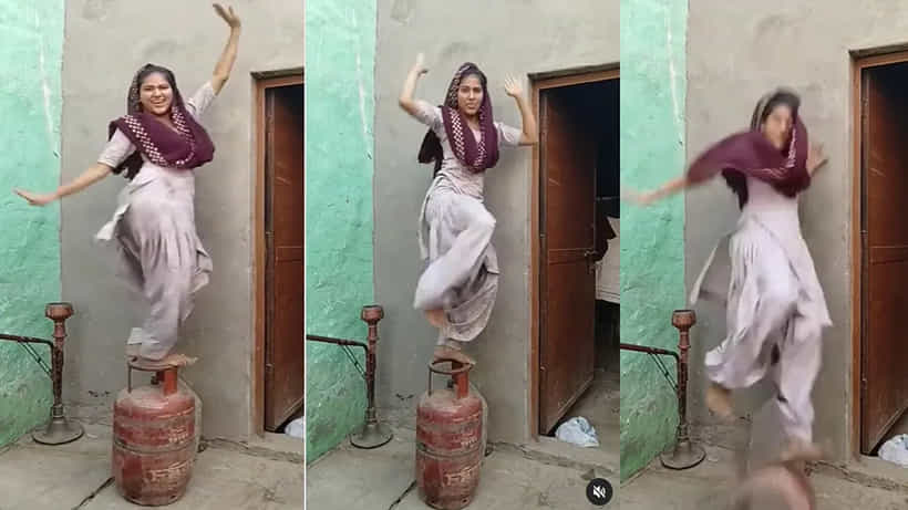 Trending Viral Video: ರೀಲ್ಸ್ಗಾಗಿ ಜನ ಏನ್ ಬೇಕಾದ್ರೂ ಮಾಡ್ತಾರಪ್ಪಾ! ಸಿಲಿಂಡರ್ ಮೇಲೆ ಡ್ಯಾನ್ಸ್ ಮಾಡ್ತಿದ್ದ ಯುವತಿಗೆ ಕೊನೆಗೆ ಏನಾಯ್ತು ನೋಡಿ!