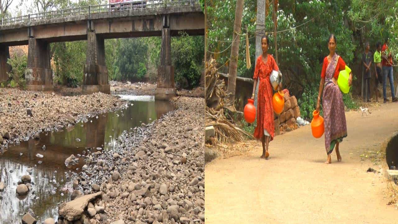 ಉತ್ತರ ಕನ್ನಡ: ಕೈ ಕೊಟ್ಟ ಮುಂಗಾರು ಪೂರ್ವ ಮಳೆ; ಬತ್ತಿದ ಕಾಳಿ ನದಿ ಹಿನ್ನೀರು ಉತ್ತರ ಕನ್ನಡ: ಕೈ ಕೊಟ್ಟ ಮುಂಗಾರು ಪೂರ್ವ ಮಳೆ; ಬತ್ತಿದ ಕಾಳಿ ನದಿ ಹಿನ್ನೀರು