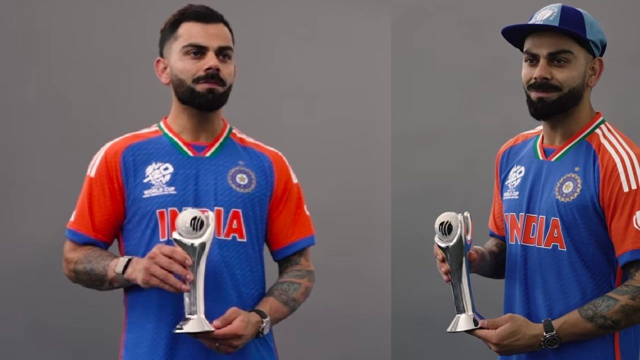 ದಾಖಲೆಗಳ ಸರದಾರ ವಿರಾಟ್ ಕೊಹ್ಲಿ (Virat Kohli) 2023ರ ಐಸಿಸಿ ಏಕದಿನ ಆಟಗಾರ ಪ್ರಶಸ್ತಿಯನ್ನು ಸ್ವೀಕರಿಸಿದ್ದಾರೆ. ಟಿ20 ವಿಶ್ವಕಪ್​ಗಾಗಿ ನ್ಯೂಯಾರ್ಕ್​ನಲ್ಲಿರುವ ಕೊಹ್ಲಿಗೆ ಈ ಪ್ರಶಸ್ತಿಯನ್ನು ಪ್ರಧಾನ ಮಾಡಲಾಗಿದೆ. ಇದರೊಂದಿಗೆ ಅತೀ ಹೆಚ್ಚು ಬಾರಿ ಏಕದಿನ ಆಟಗಾರನ ಪ್ರಶಸ್ತಿ ಪಡೆದ ದಾಖಲೆಯೊಂದು ಕಿಂಗ್ ಕೊಹ್ಲಿ ಪಾಲಾಗಿದೆ. ಹಾಗೆಯೇ ಅತ್ಯಧಿಕ ಬಾರಿ ಐಸಿಸಿ ಪ್ರಶಸ್ತಿ ಪಡೆದ ಹೆಗ್ಗಳಿಕೆಗೂ ಪಾತ್ರರಾಗಿದ್ದಾರೆ.