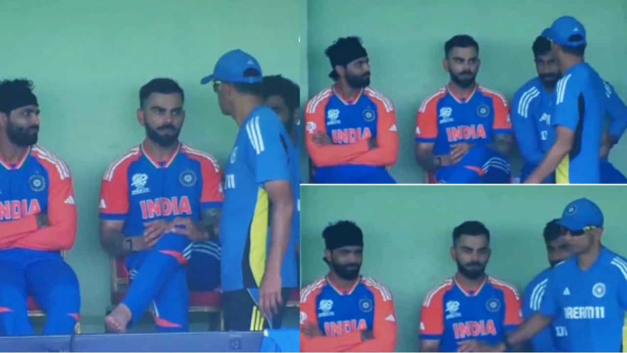 Virat Kohli: ವಿರಾಟ್ ಕೊಹ್ಲಿಯನ್ನು ಸಮಾಧಾನ ಮಾಡಿದ ರಾಹುಲ್ ದ್ರಾವಿಡ್: ವಿಡಿಯೋ ನೋಡಿ