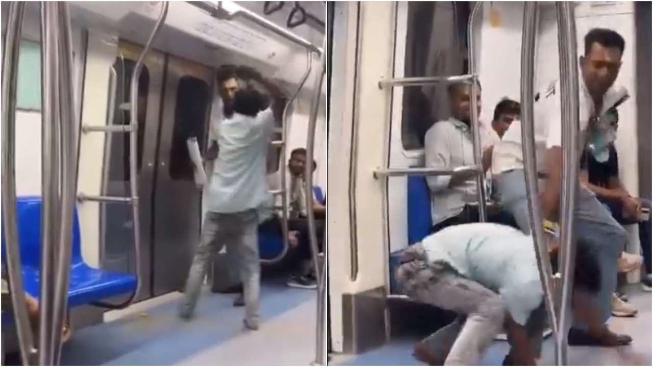 Viral Video: ಮೆಟ್ರೋದಲ್ಲಿ ಪರಸ್ಪರ ಚಪ್ಪಲಿ ಹಿಡಿದು ಹೊಡೆದಾಟ; ವಿಡಿಯೋ ವೈರಲ್ Viral Video: ಮೆಟ್ರೋದಲ್ಲಿ ಪರಸ್ಪರ ಚಪ್ಪಲಿ ಹಿಡಿದು ಹೊಡೆದಾಟ; ವಿಡಿಯೋ ವೈರಲ್
