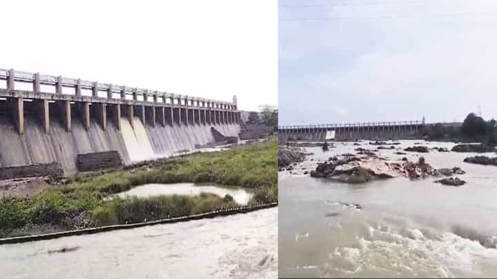 ತುಂಗಭದ್ರಾಗೆ ಜೀವಕಳೆ; ಜಲಾಶಯದಿಂದ ಇಪ್ಪತ್ತು ತಿಂಗಳ ನಂತರ ನದಿಗೆ ನೀರು ತುಂಗಭದ್ರಾಗೆ ಜೀವಕಳೆ; ಜಲಾಶಯದಿಂದ ಇಪ್ಪತ್ತು ತಿಂಗಳ ನಂತರ ನದಿಗೆ ನೀರು