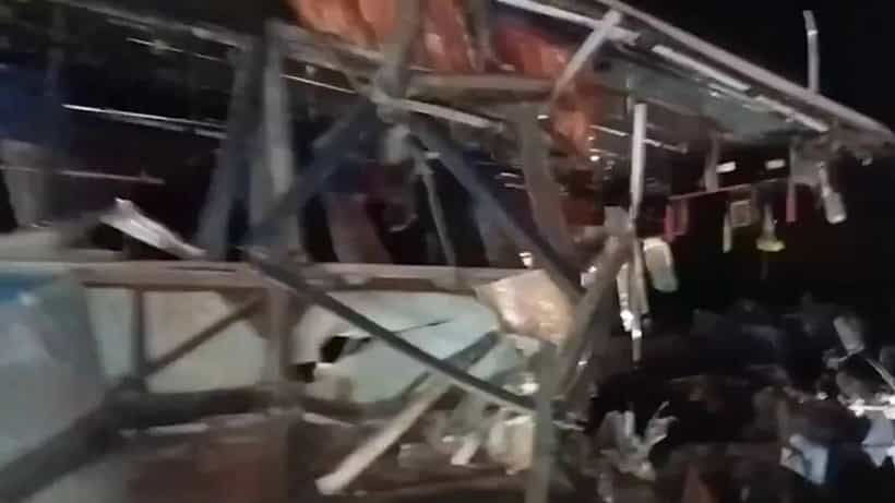 ಕೋಲಾರ: ಬೆಂಗಳೂರಿನಿಂದ ತಿರುಪತಿಗೆ ಹೊರಟಿದ್ದ ಬಸ್ ಅಪಘಾತ, ಹಲವರಿಗೆ ಗಾಯ