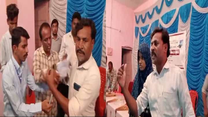ಲ್ಯಾಪ್ಟಾಪ್ ವಿತರಣೆಯಲ್ಲಿ ತಾರತಮ್ಯ ಆರೋಪ; ಶಾಸಕರ ಎದುರೇ ಅಧಿಕಾರಿಗಳಿಗೆ ಪೋಷಕರಿಂದ ತರಾಟೆ ಲ್ಯಾಪ್ಟಾಪ್ ವಿತರಣೆಯಲ್ಲಿ ತಾರತಮ್ಯ ಆರೋಪ; ಶಾಸಕರ ಎದುರೇ ಅಧಿಕಾರಿಗಳಿಗೆ ಪೋಷಕರಿಂದ ತರಾಟೆ
