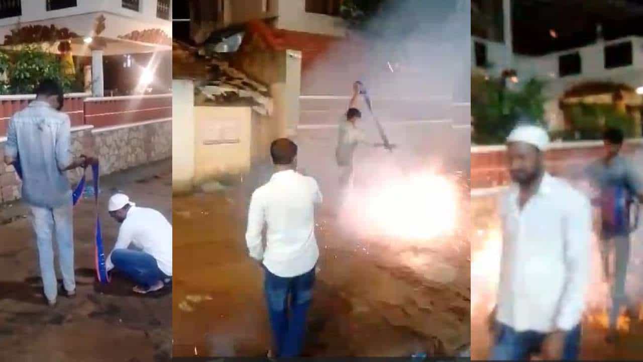 ವಿನಯ್ ಕುಲಕರ್ಣಿ ಮನೆ ಮುಂದೆ ಪಟಾಕಿ ಸಿಡಿಸಿದ ವ್ಯಕ್ತಿ ಪೊಲೀಸ್ ವಶಕ್ಕೆ, ಠಾಣೆ ಮುಂದೆ ಜಮಾಯಿಸಿದ ಮುಸ್ಲಿಂ ಮುಖಂಡರು ವಿನಯ್ ಕುಲಕರ್ಣಿ ಮನೆ ಮುಂದೆ ಪಟಾಕಿ ಸಿಡಿಸಿದ ವ್ಯಕ್ತಿ ಪೊಲೀಸ್ ವಶಕ್ಕೆ, ಠಾಣೆ ಮುಂದೆ ಜಮಾಯಿಸಿದ ಮುಸ್ಲಿಂ ಮುಖಂಡರು
