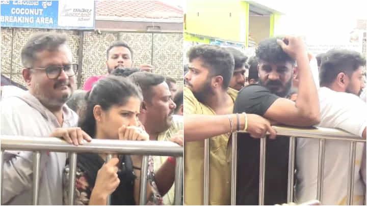 ಚಾಮುಂಡಿ ದರ್ಶನಕ್ಕೆ ಬಂದ ದಿನಕರ್, ಚಿಕ್ಕಣ್ಣ; ಜನಜಂಗುಳಿಯಲ್ಲಿ ಸಿಲುಕಿ ಹೈರಾಣು ಚಾಮುಂಡಿ ದರ್ಶನಕ್ಕೆ ಬಂದ ದಿನಕರ್, ಚಿಕ್ಕಣ್ಣ; ಜನಜಂಗುಳಿಯಲ್ಲಿ ಸಿಲುಕಿ ಹೈರಾಣು