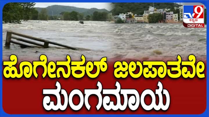 ಚಾಮರಾಜನಗರ: ಹೊಗೇನಕಲ್ನಲ್ಲಿ ಜಲಪಾತವೇ ಕಣ್ಮರೆ! ಚಾಮರಾಜನಗರ: ಹೊಗೇನಕಲ್ನಲ್ಲಿ ಜಲಪಾತವೇ ಕಣ್ಮರೆ!