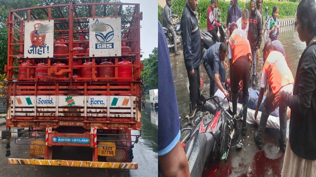 ಮೈಸೂರು: ಗ್ಯಾಸ್ ಟ್ಯಾಂಕರ್ ಡಿಕ್ಕಿ, ಬೈಕ್ನಲ್ಲಿ ತೆರಳುತ್ತಿದ್ದ ದಂಪತಿ ಸಾವು ಮೈಸೂರು: ಗ್ಯಾಸ್ ಟ್ಯಾಂಕರ್ ಡಿಕ್ಕಿ, ಬೈಕ್ನಲ್ಲಿ ತೆರಳುತ್ತಿದ್ದ ದಂಪತಿ ಸಾವು