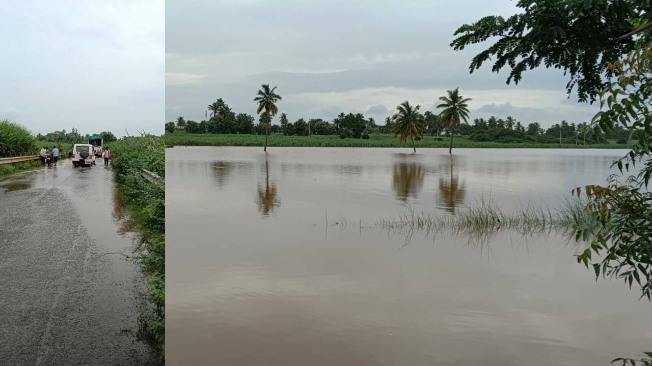 Flood in Bagalkote district, Mudhola-Sangli road closed 