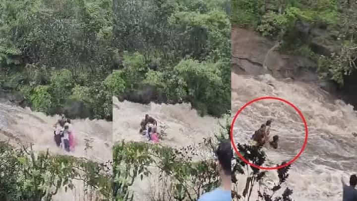 Shocking Video: ಪಿಕ್ನಿಕ್ ಹೋದ ಒಂದೇ ಕುಟುಂಬದ ಐವರು ಜಲಪಾತದಲ್ಲಿ ಕೊಚ್ಚಿ ಹೋದ ಭಯಾನಕ ವಿಡಿಯೋ ವೈರಲ್ Shocking Video: ಪಿಕ್ನಿಕ್ ಹೋದ ಒಂದೇ ಕುಟುಂಬದ ಐವರು ಜಲಪಾತದಲ್ಲಿ ಕೊಚ್ಚಿ ಹೋದ ಭಯಾನಕ ವಿಡಿಯೋ ವೈರಲ್