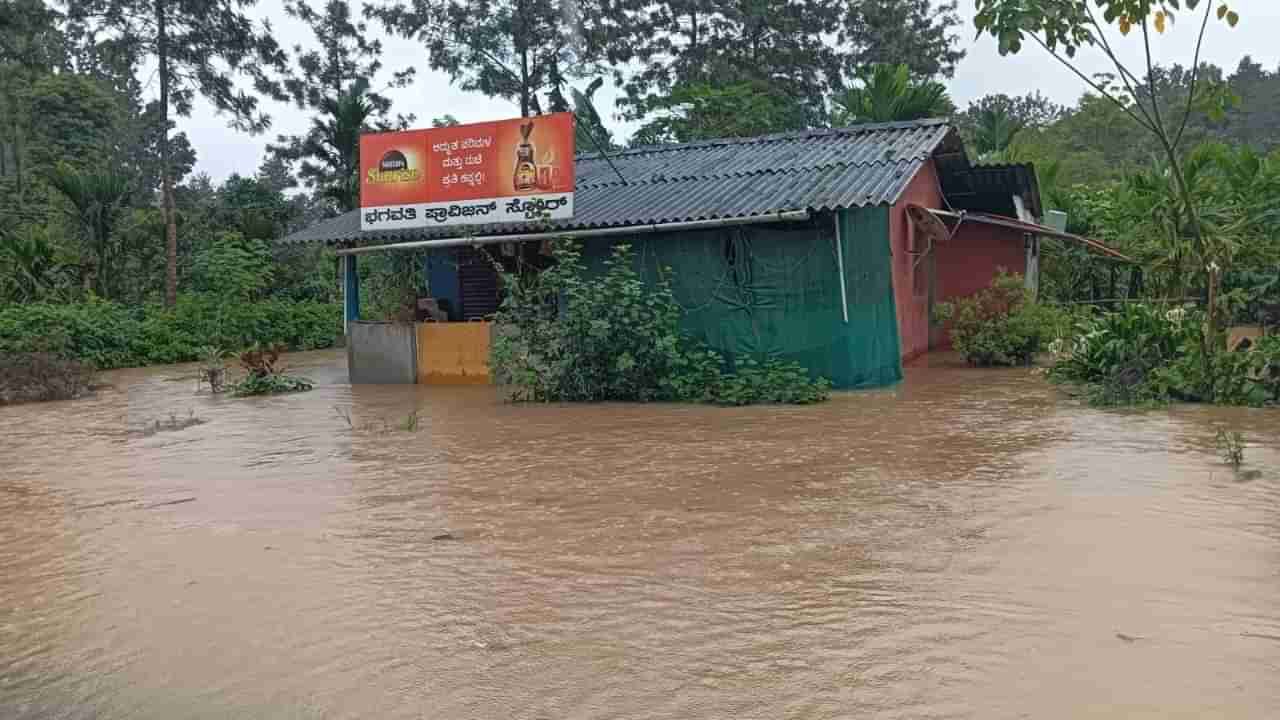 ಕರ್ನಾಟಕ ಮಹಾ ಮಳೆಗೆ ಹಲವೆಡೆ ಪ್ರವಾಹ, ಜಲ ದಿಗ್ಬಂಧನ: ನದಿಯಂತಾದ ರಸ್ತೆಗಳು