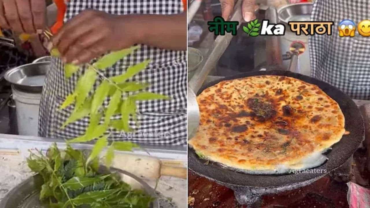 Viral Video: ಬೇವಿನ ಸೊಪ್ಪು ಬಳಸಿ ಪರಾಠಾ ತಯಾರಿಸುತ್ತಿರುವ ವ್ಯಕ್ತಿ; ವಿಡಿಯೋ ವೈರಲ್ Viral Video: ಬೇವಿನ ಸೊಪ್ಪು ಬಳಸಿ ಪರಾಠಾ ತಯಾರಿಸುತ್ತಿರುವ ವ್ಯಕ್ತಿ; ವಿಡಿಯೋ ವೈರಲ್