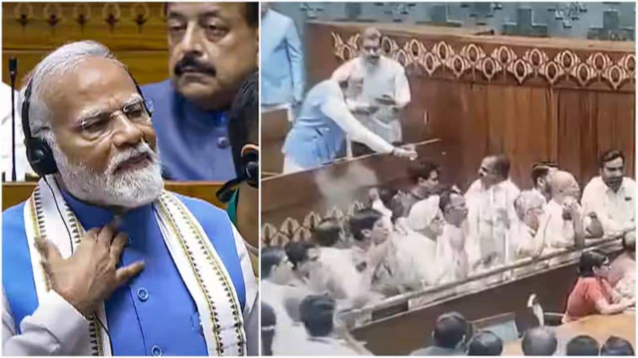 ತಮ್ಮ ವಿರುದ್ಧ ಘೋಷಣೆ ಕೂಗುತ್ತಿದ್ದ ವಿಪಕ್ಷ ನಾಯಕರಿಗೆ ನೀರು ಕೊಟ್ಟ ಪ್ರಧಾನಿ ಮೋದಿ