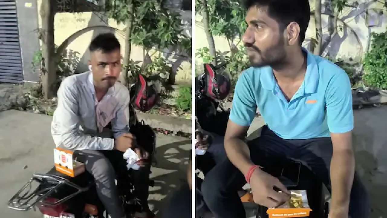 Viral Video: ಡೆಲಿವರಿ ಮಾಡಬೇಕಿದ್ದ ಆಹಾರವನ್ನೇ ತಿನ್ನುತ್ತಿರುವ ಡೆಲಿವರಿ ಬಾಯ್; ವಿಡಿಯೋ ವೈರಲ್​​