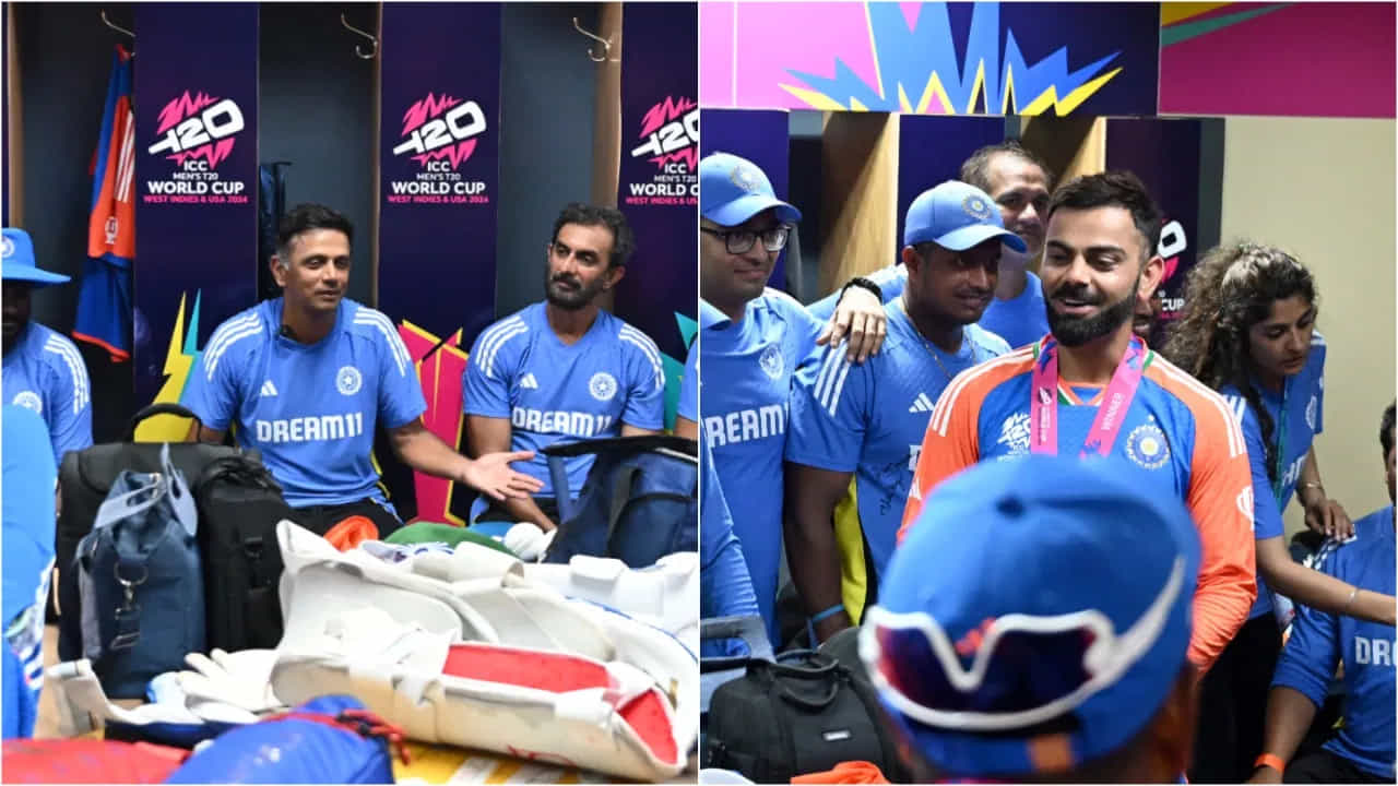 ವಿದಾಯದ ಬೆನ್ನಲ್ಲೇ ಕಿಂಗ್ ಕೊಹ್ಲಿಗೆ ಹೊಸ ಟಾಸ್ಕ್ ನೀಡಿದ ಗುರು ದ್ರಾವಿಡ್; ಏನದು..? ವಿಡಿಯೋ ನೋಡಿ ವಿದಾಯದ ಬೆನ್ನಲ್ಲೇ ಕಿಂಗ್ ಕೊಹ್ಲಿಗೆ ಹೊಸ ಟಾಸ್ಕ್ ನೀಡಿದ ಗುರು ದ್ರಾವಿಡ್; ಏನದು..? ವಿಡಿಯೋ ನೋಡಿ