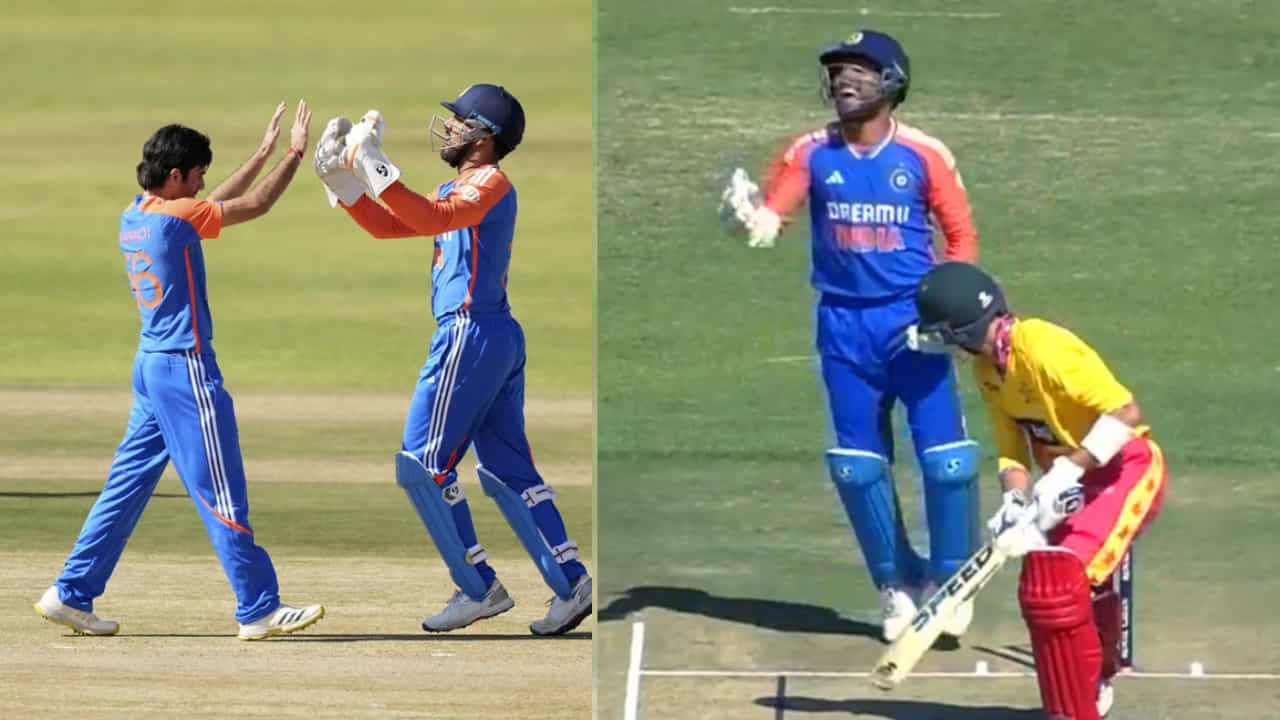 IND vs ZIM: 13 ರನ್ಗೆ 4 ವಿಕೆಟ್; ರವಿ ಬಿಷ್ಣೋಯ್ ದಾಳಿಗೆ ತತ್ತರಿಸಿದ ಜಿಂಬಾಬ್ವೆ; ವಿಡಿಯೋ ನೋಡಿ IND vs ZIM: 13 ರನ್ಗೆ 4 ವಿಕೆಟ್; ರವಿ ಬಿಷ್ಣೋಯ್ ದಾಳಿಗೆ ತತ್ತರಿಸಿದ ಜಿಂಬಾಬ್ವೆ; ವಿಡಿಯೋ ನೋಡಿ