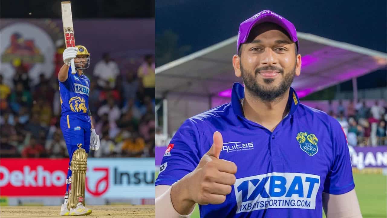 ತಮಿಳುನಾಡು ಪ್ರೀಮಿಯರ್ ಲೀಗ್ನಲ್ಲಿ ಶಾರುಖ್ ಖಾನ್ ಸ್ಪೋಟಕ ಅರ್ಧಶತಕ ಸಿಡಿಸಿ ಹೊಸ ದಾಖಲೆ ಬರೆದಿದ್ದಾರೆ. ಈ ಟೂರ್ನಿಯ 25ನೇ ಪಂದ್ಯದಲ್ಲಿ ಸೇಲಂ ಸ್ಪಾರ್ಟನ್ಸ್ vs ಲೈಕಾ ಕೋವೈ ಕಿಂಗ್ಸ್ ತಂಡಗಳು ಮುಖಾಮುಖಿಯಾಗಿದ್ದವು. ಟಾಸ್ ಗೆದ್ದ ಲೈಕಾ ಕೋವೈ ಕಿಂಗ್ಸ್ ತಂಡದ ನಾಯಕ ಶಾರುಖ್ ಖಾನ್ ಬೌಲಿಂಗ್ ಆಯ್ದುಕೊಂಡರು.