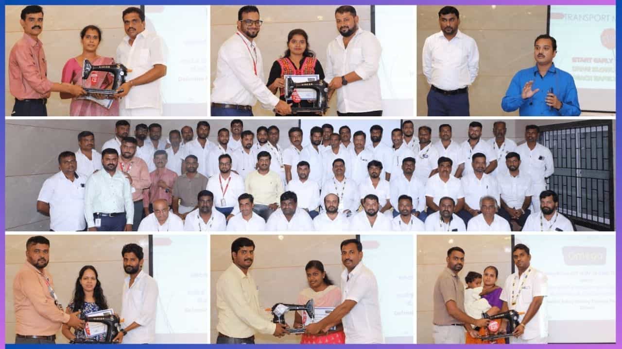 ಚಾಲಕರೊಂದಿಗೆ ಚರ್ಚೆ, ಚಿoತನೆ, ಸoವಾದ : ತರಬೇತಿ ಕಾರ್ಯಾಗಾರ, ಒಮೆಗಾ ಕoಪನಿಯಿಂದ ಚಾಲಕರ ಕುಟುಂಬಕ್ಕೆ ಹೊಲಿಗೆಯಂತ್ರ ವಿತರಣೆ ಚಾಲಕರೊಂದಿಗೆ ಚರ್ಚೆ, ಚಿoತನೆ, ಸoವಾದ : ತರಬೇತಿ ಕಾರ್ಯಾಗಾರ, ಒಮೆಗಾ ಕoಪನಿಯಿಂದ ಚಾಲಕರ ಕುಟುಂಬಕ್ಕೆ ಹೊಲಿಗೆಯಂತ್ರ ವಿತರಣೆ