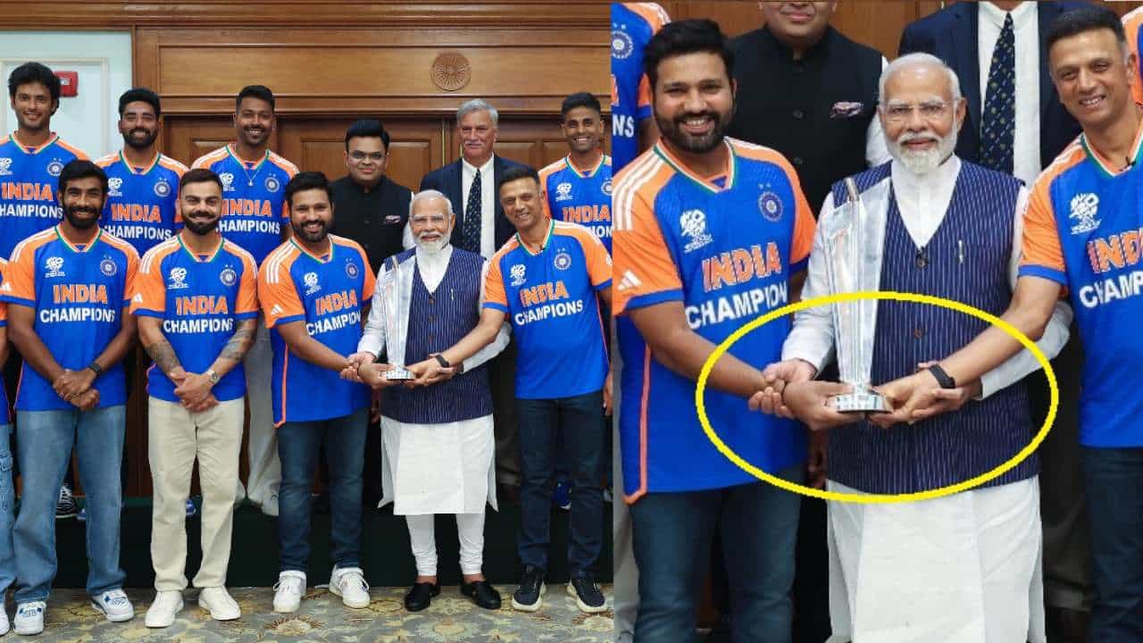 ವಿಶ್ವಕಪ್ ಹಿಡಿಯುವ ಬದಲಾಗಿ ಕಪ್ ಗೆದ್ದು ತಂದವರ ಕೈ ಹಿಡಿದ ಮೋದಿ: ಫೋಟೋ ವೈರಲ್ ವಿಶ್ವಕಪ್ ಹಿಡಿಯುವ ಬದಲಾಗಿ ಕಪ್ ಗೆದ್ದು ತಂದವರ ಕೈ ಹಿಡಿದ ಮೋದಿ: ಫೋಟೋ ವೈರಲ್