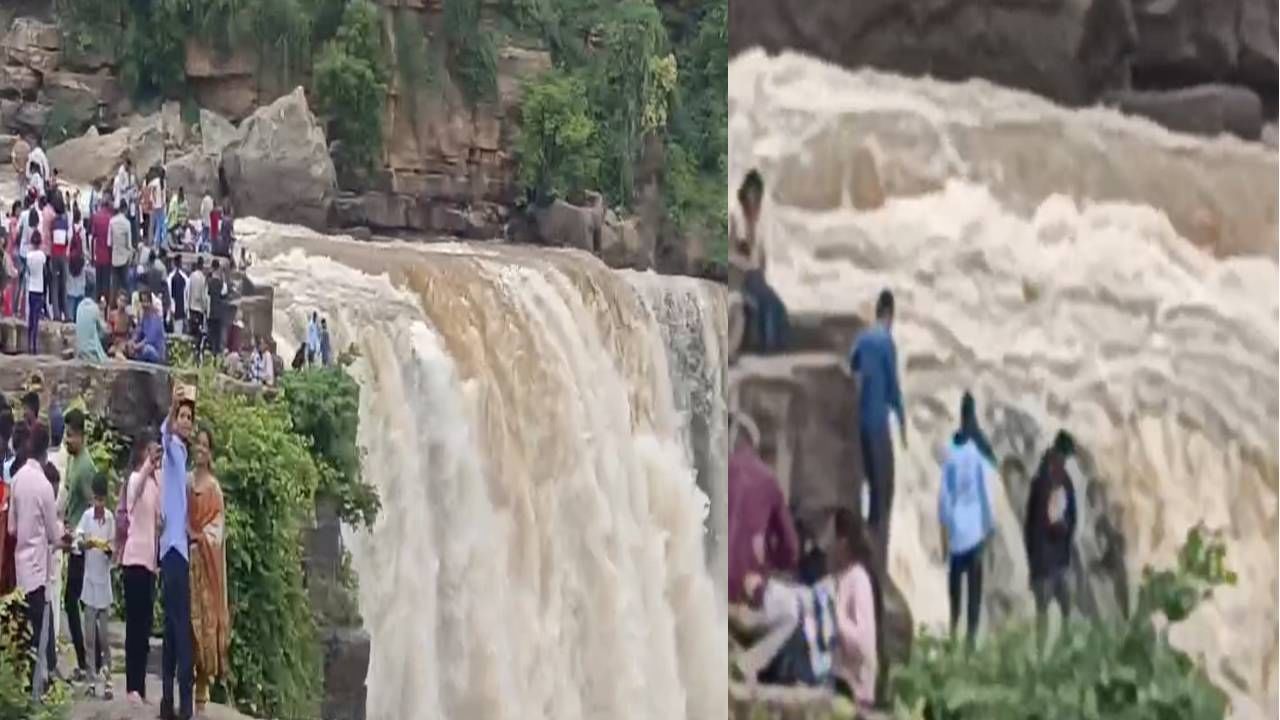 ಗೋಕಾಕ್ ಜಲಪಾತದಲ್ಲಿ ಪ್ರವಾಸಿಗರ ಹುಚ್ಚಾಟ; ಚೂರು ಆಯ ತಪ್ಪಿದರೂ ಅಪಾಯ ಕಟ್ಟಿಟ್ಟ ಬುತ್ತಿ