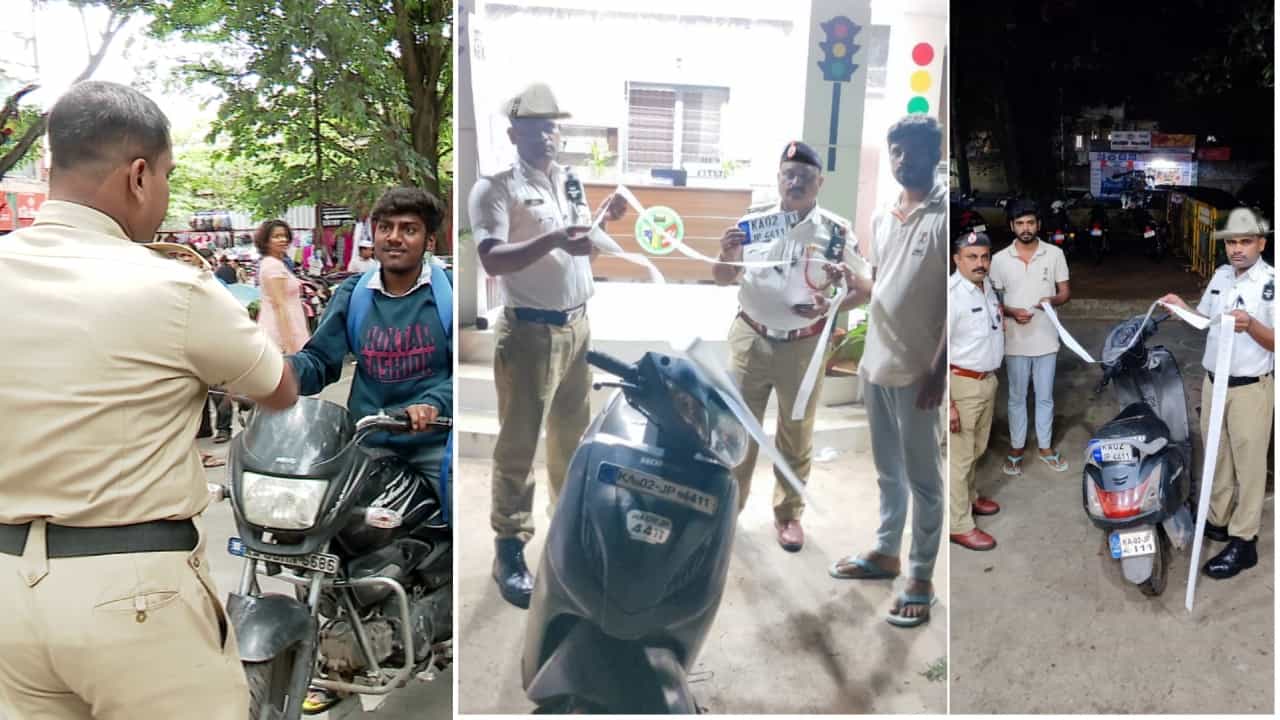 ಬೆಂಗಳೂರಿನಲ್ಲಿ 11 ಲಕ್ಷ ಸಂಚಾರಿ ನಿಯಮ ಉಲ್ಲಂಘನೆ ಪ್ರಕರಣಗಳಿಂದ ದಾಖಲೆ ಮೊತ್ತದ ದಂಡ ವಸೂಲಿ ಬೆಂಗಳೂರಿನಲ್ಲಿ 11 ಲಕ್ಷ ಸಂಚಾರಿ ನಿಯಮ ಉಲ್ಲಂಘನೆ ಪ್ರಕರಣಗಳಿಂದ ದಾಖಲೆ ಮೊತ್ತದ ದಂಡ ವಸೂಲಿ