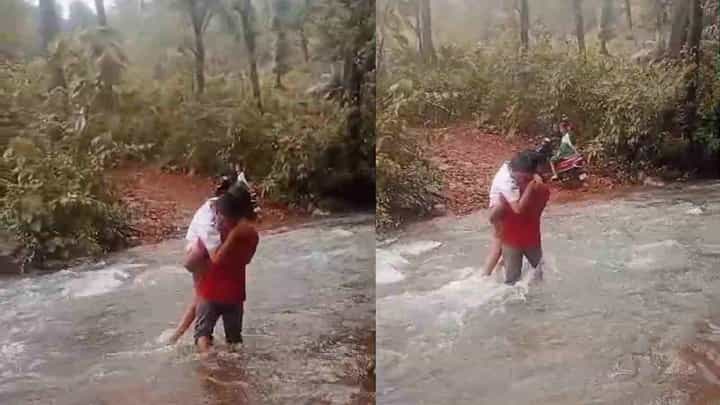 ಉಡುಪಿ: ಪೋಷಕರಿಲ್ಲದೆ ಹೊಳೆ ದಾಟುವುದು ಅಸಾಧ್ಯ, ಬೈಂದೂರಿನಲ್ಲಿ ಮಕ್ಕಳು ಶಾಲೆ ತಲುಪುವುದೇ ಸಾಹಸ! ಉಡುಪಿ: ಪೋಷಕರಿಲ್ಲದೆ ಹೊಳೆ ದಾಟುವುದು ಅಸಾಧ್ಯ, ಬೈಂದೂರಿನಲ್ಲಿ ಮಕ್ಕಳು ಶಾಲೆ ತಲುಪುವುದೇ ಸಾಹಸ!