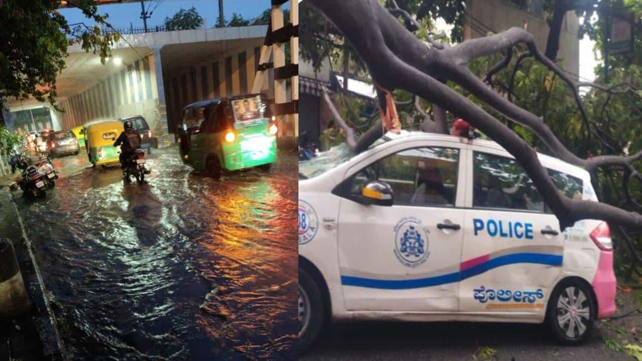 Bengaluru Rains: ಬೆಂಗಳೂರಿನಲ್ಲಿ ಅಬ್ಬರಿಸಿದ ವರುಣ: ಹಲವು ರಸ್ತೆಗಳು ಜಲಾವೃತ, ನಿಧಾನಗತಿಯ ಸಂಚಾರ Bengaluru Rains: ಬೆಂಗಳೂರಿನಲ್ಲಿ ಅಬ್ಬರಿಸಿದ ವರುಣ: ಹಲವು ರಸ್ತೆಗಳು ಜಲಾವೃತ, ನಿಧಾನಗತಿಯ ಸಂಚಾರ