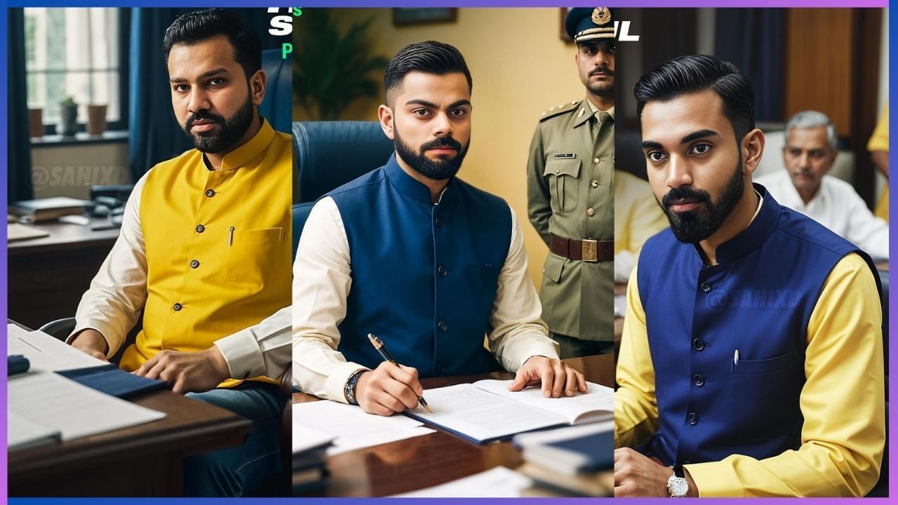 Viral: ಪ್ರಧಾನಿ ರೋಹಿತ್, ಗೃಹ ಸಚಿವ ಕೊಹ್ಲಿ, ಟೀಮ್ ಇಂಡಿಯಾ ಆಟಗಾರರು ಕೇಂದ್ರ ಸಚಿವರಾದ್ರೆ ಹೇಗಿರ್ತಾರೆ ನೋಡಿ… Viral: ಪ್ರಧಾನಿ ರೋಹಿತ್, ಗೃಹ ಸಚಿವ ಕೊಹ್ಲಿ, ಟೀಮ್ ಇಂಡಿಯಾ ಆಟಗಾರರು ಕೇಂದ್ರ ಸಚಿವರಾದ್ರೆ ಹೇಗಿರ್ತಾರೆ ನೋಡಿ…