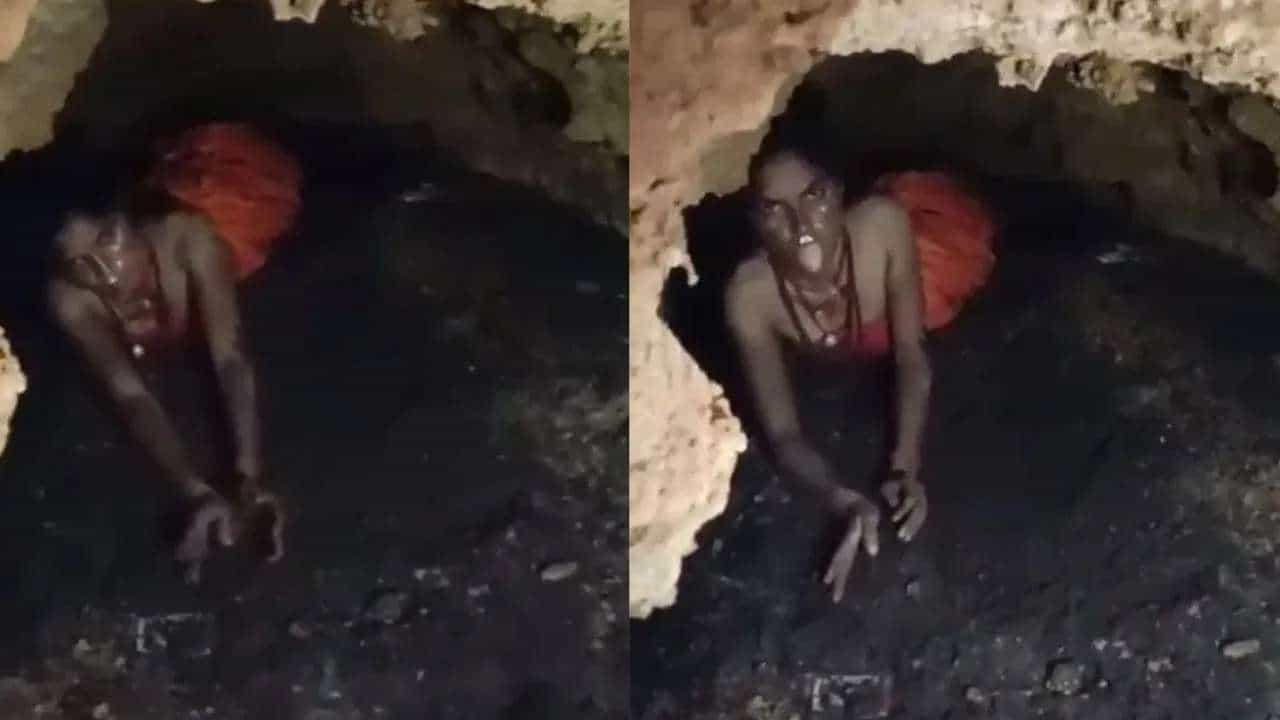 Viral Video: 3 ತಿಂಗಳ ಹಿಂದೆ ನಾಪತ್ತೆಯಾಗಿದ್ದ ಯುವತಿ ಗುಹೆಯಲ್ಲಿ ಹಾವಿನಂತೆ ಪ್ರತ್ಯಕ್ಷ..! Viral Video: 3 ತಿಂಗಳ ಹಿಂದೆ ನಾಪತ್ತೆಯಾಗಿದ್ದ ಯುವತಿ ಗುಹೆಯಲ್ಲಿ ಹಾವಿನಂತೆ ಪ್ರತ್ಯಕ್ಷ..!