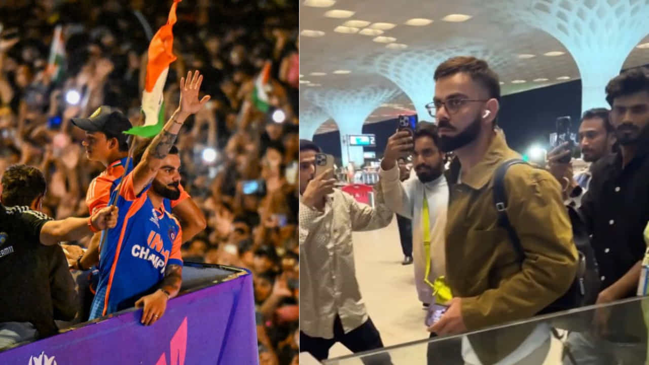 Virat Kohli: ವಿಜಯೋತ್ಸವ ಆಚರಿಸಿ ರಾತ್ರೋರಾತ್ರಿ ಲಂಡನ್ಗೆ ಹಾರಿದ ವಿರಾಟ್ ಕೊಹ್ಲಿ Virat Kohli: ವಿಜಯೋತ್ಸವ ಆಚರಿಸಿ ರಾತ್ರೋರಾತ್ರಿ ಲಂಡನ್ಗೆ ಹಾರಿದ ವಿರಾಟ್ ಕೊಹ್ಲಿ