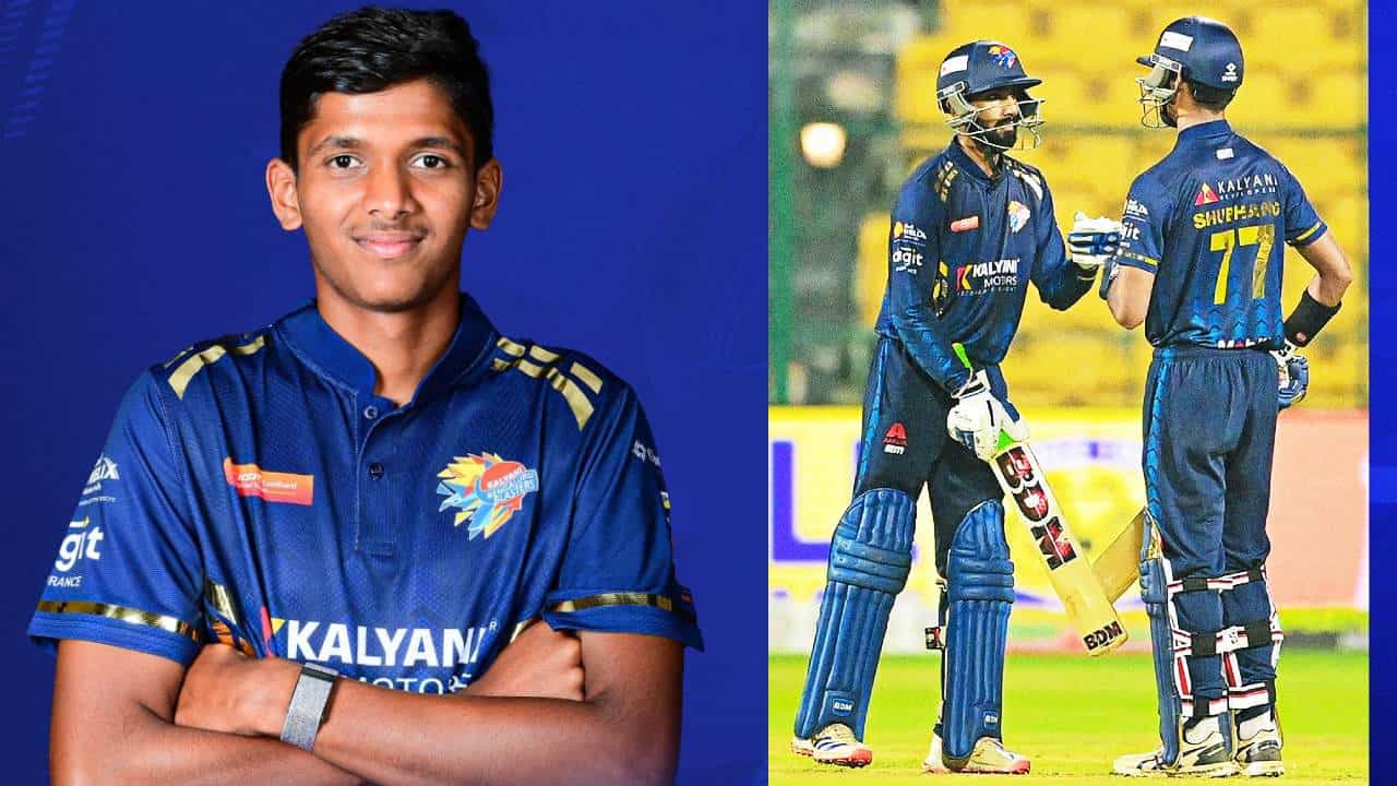 Maharaja Trophy 2024: ಭುವನ್ ರಾಜು ಸಿಡಿಲಬ್ಬರ: ಬೆಂಗಳೂರು ಬ್ಲಾಸ್ಟರ್ಸ್ಗೆ ಭರ್ಜರಿ ಜಯ Maharaja Trophy 2024: ಭುವನ್ ರಾಜು ಸಿಡಿಲಬ್ಬರ: ಬೆಂಗಳೂರು ಬ್ಲಾಸ್ಟರ್ಸ್ಗೆ ಭರ್ಜರಿ ಜಯ